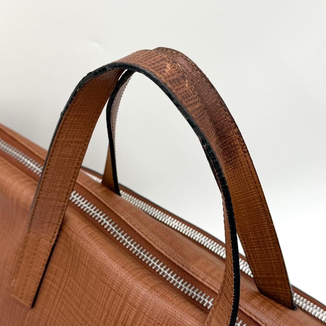 【専用】ロエベ ブリーフケース ニュートレド アナグラム レザー 現行 ブラウン