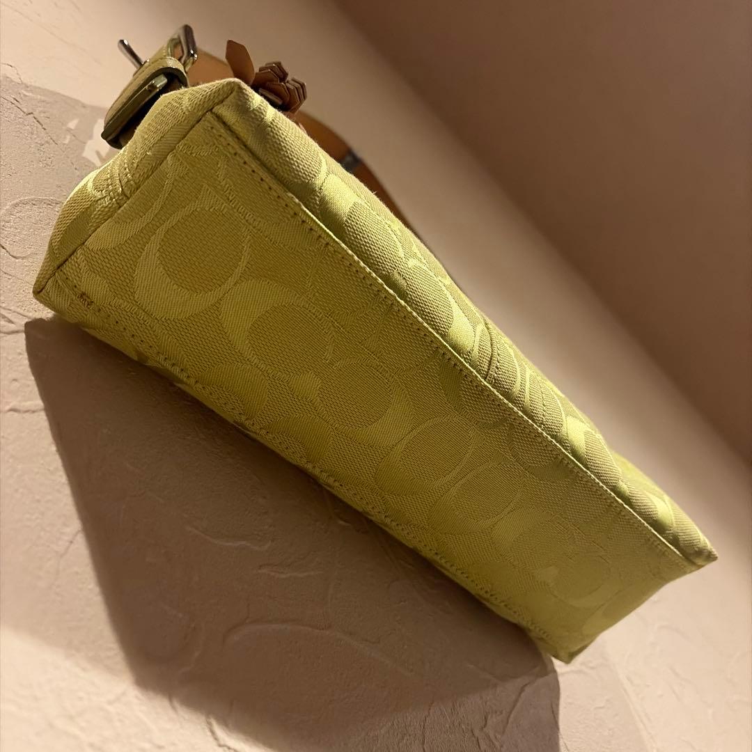 【希少色】COACH コーチ ハンドバッグ ワンショルダー シグネチャー y2k