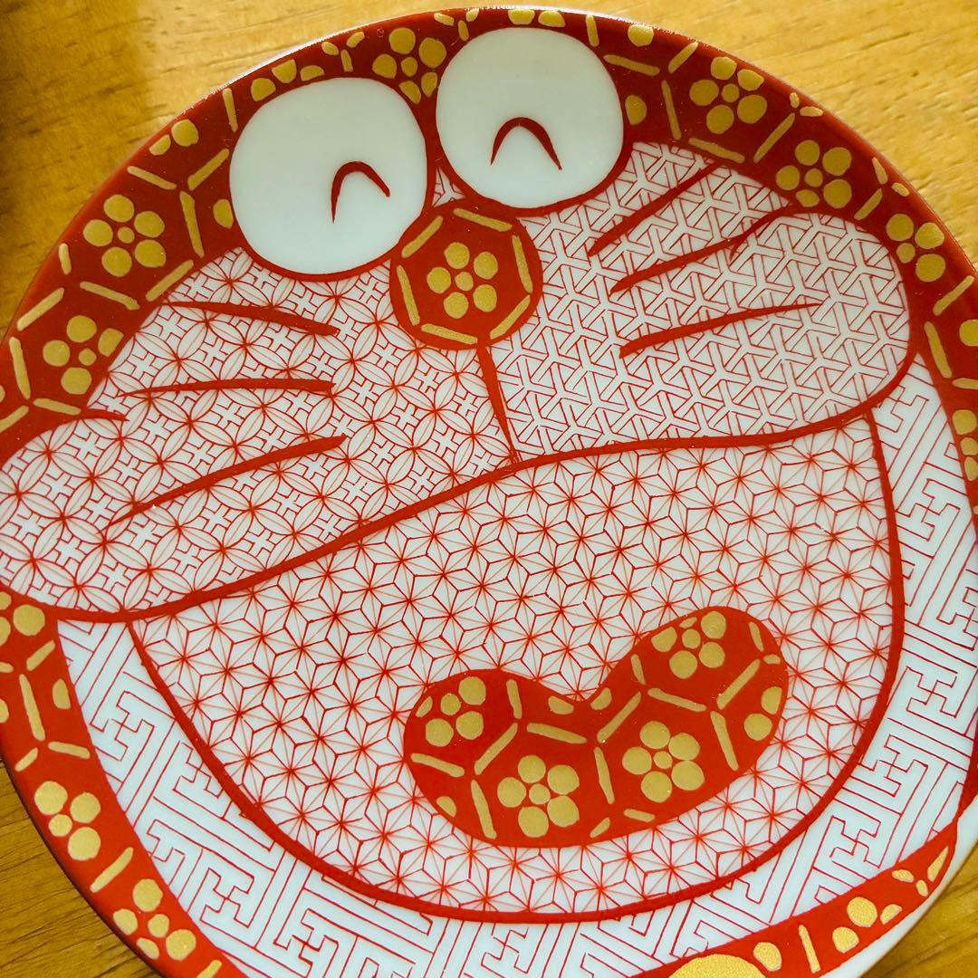 ドラえもん　九谷焼　5枚セット　箱付き　美品　未使用品