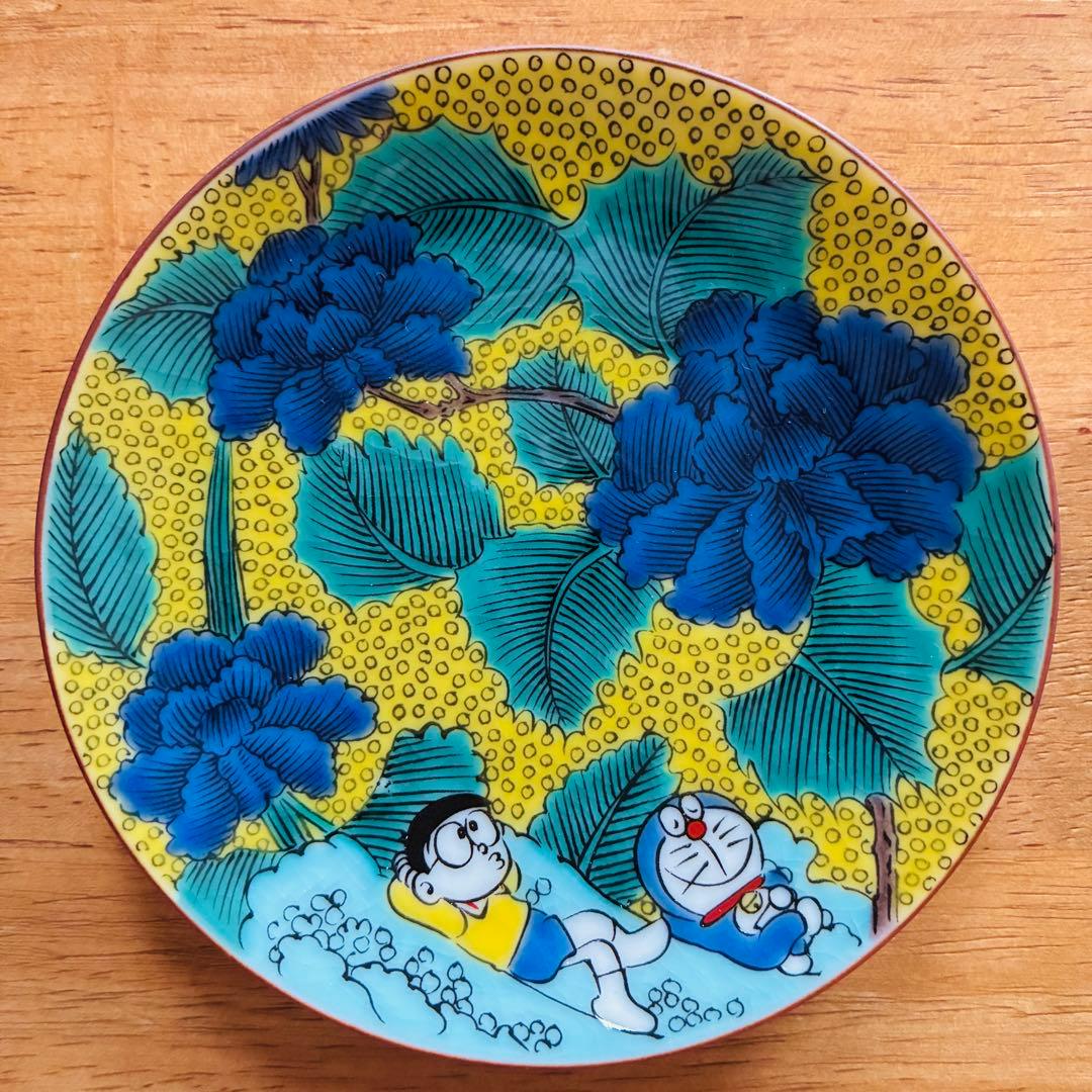 ドラえもん　九谷焼　5枚セット　箱付き　美品　未使用品