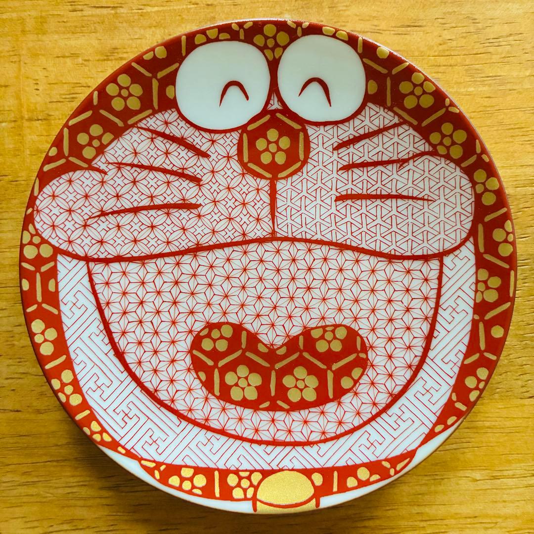 ドラえもん　九谷焼　5枚セット　箱付き　美品　未使用品