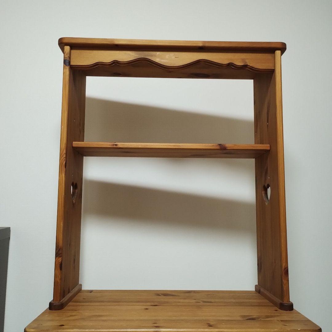 カントリー家具♡パソコンデスク ハート型くり抜き