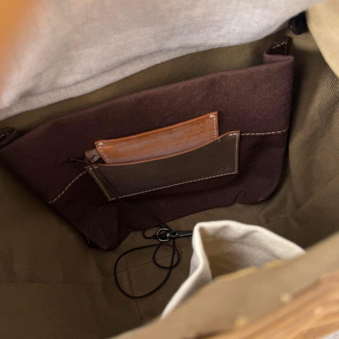 【美品✨️】eb.a.gos エバゴス 2本手 リネンかぶせ かごバッグ