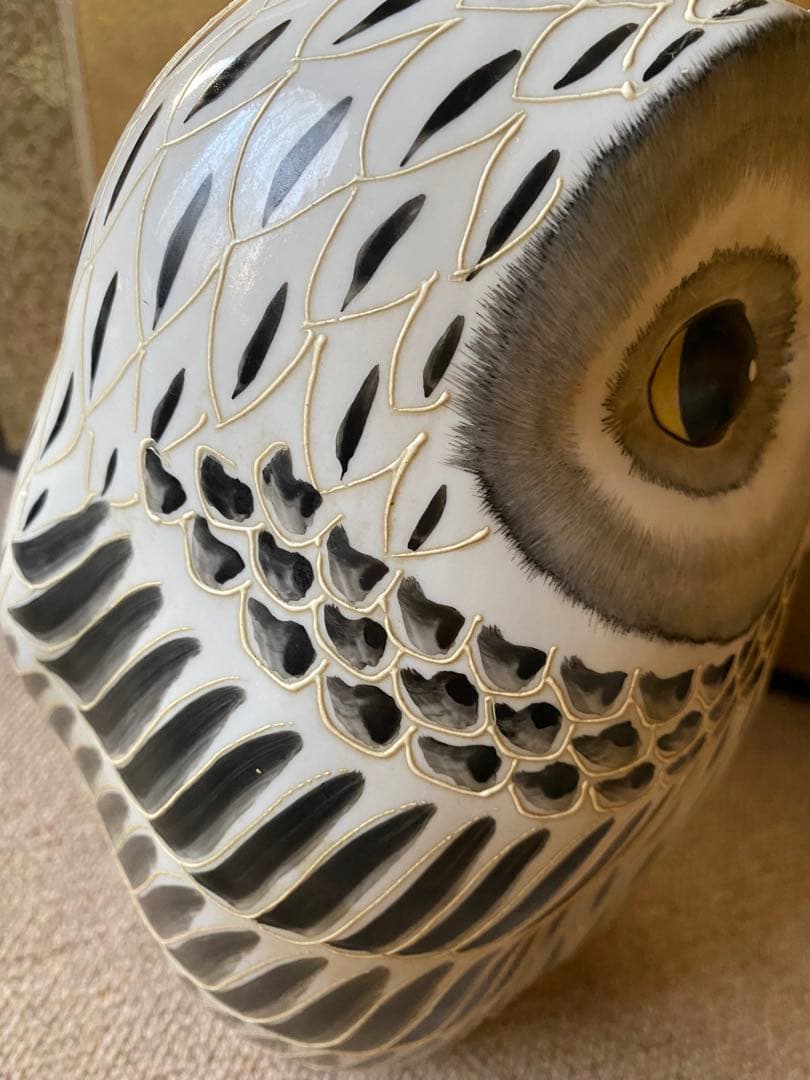 フクロウの置物 特大