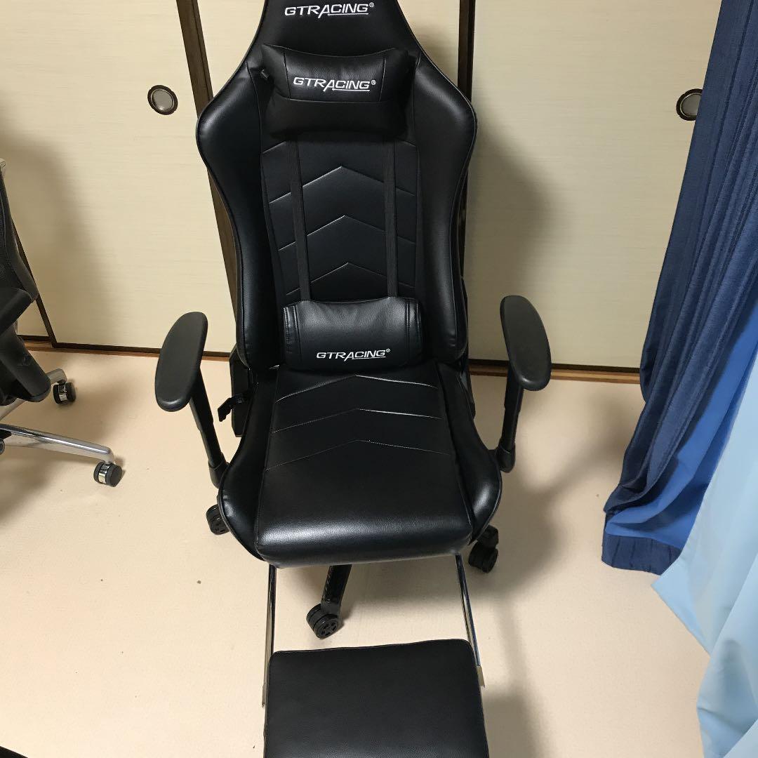 【引き取り限定】GTRACING チェアオットマン付きGT901BLACK