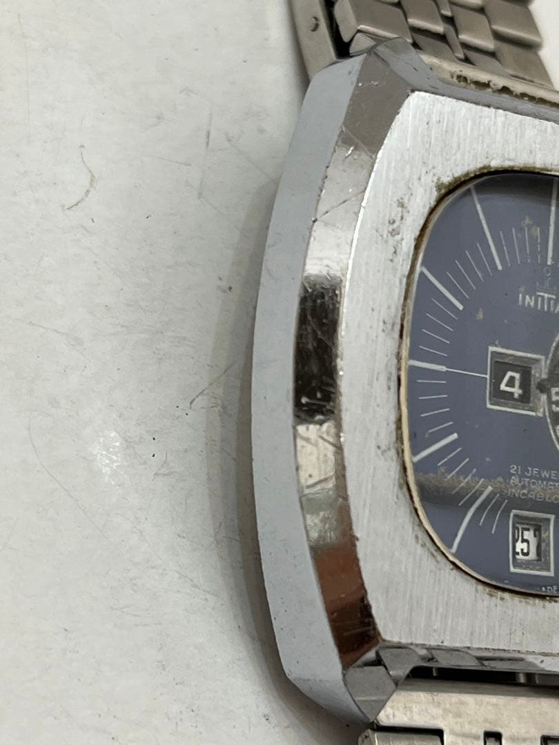 initial メンズ腕時計　メカデジ　自動巻き