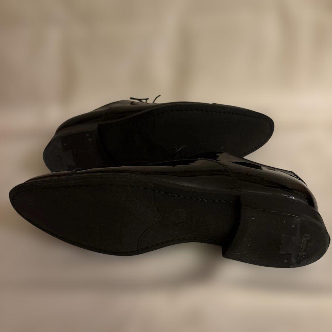 Church’s 黒エナメルドレスシューズ レースアップ