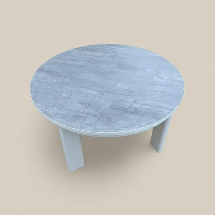 気品のある光沢　リバーシブル折れ脚 円型コタツ70MWH