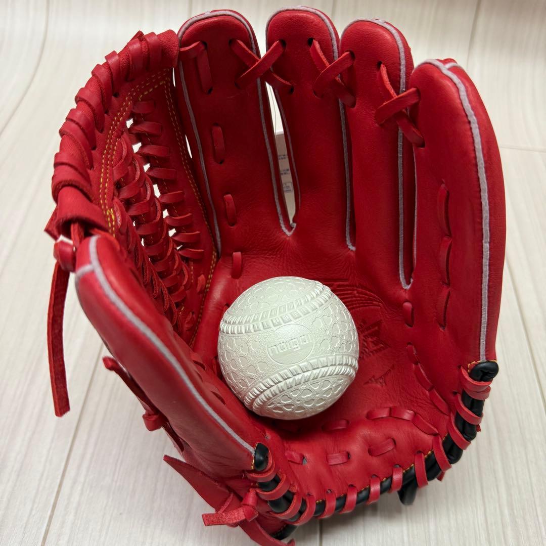 ミズノ　少年軟式用ウィルドライブ レッド(2025)　オールラウンド用　右投げ