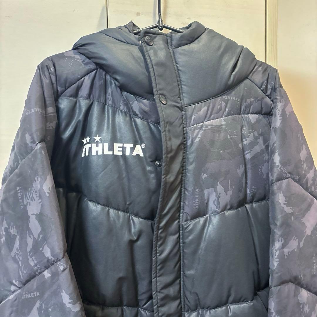 アスレタ ATHLETA ベンチコート サイズO 黒 サッカー