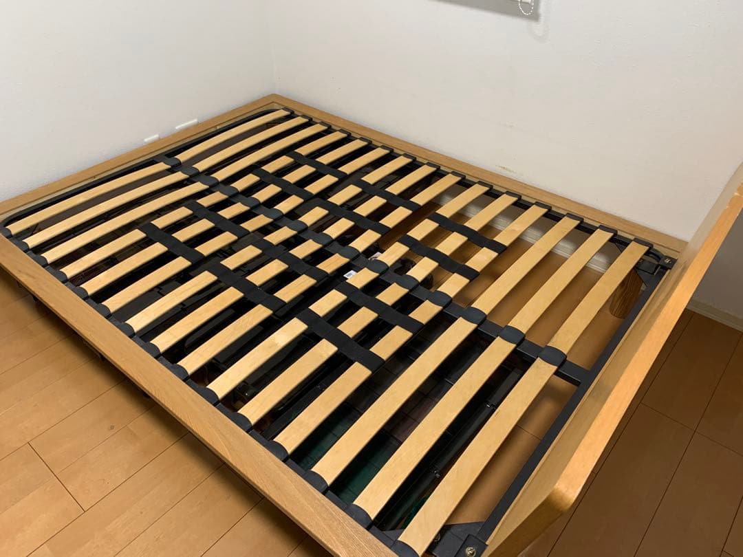 無印良品 ダブルベッドフレーム　オーク材