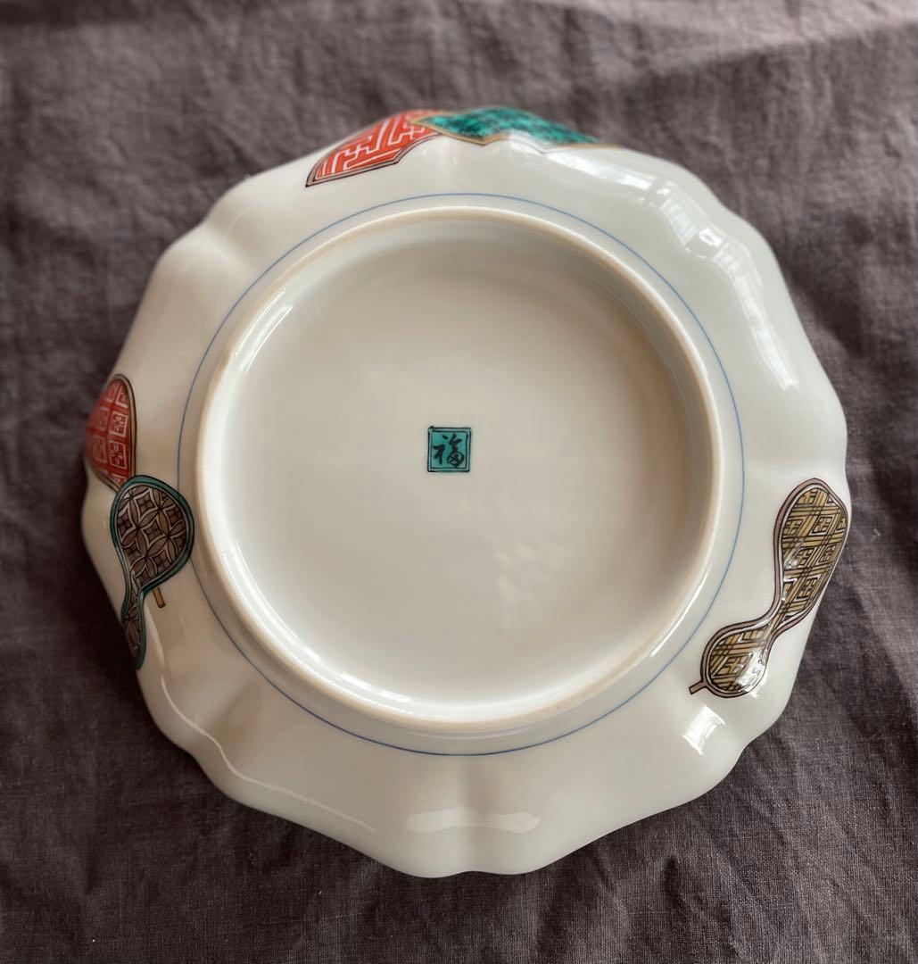 九谷焼 歴代画風 7号皿 21センチ4枚セット KUTANIYAKI