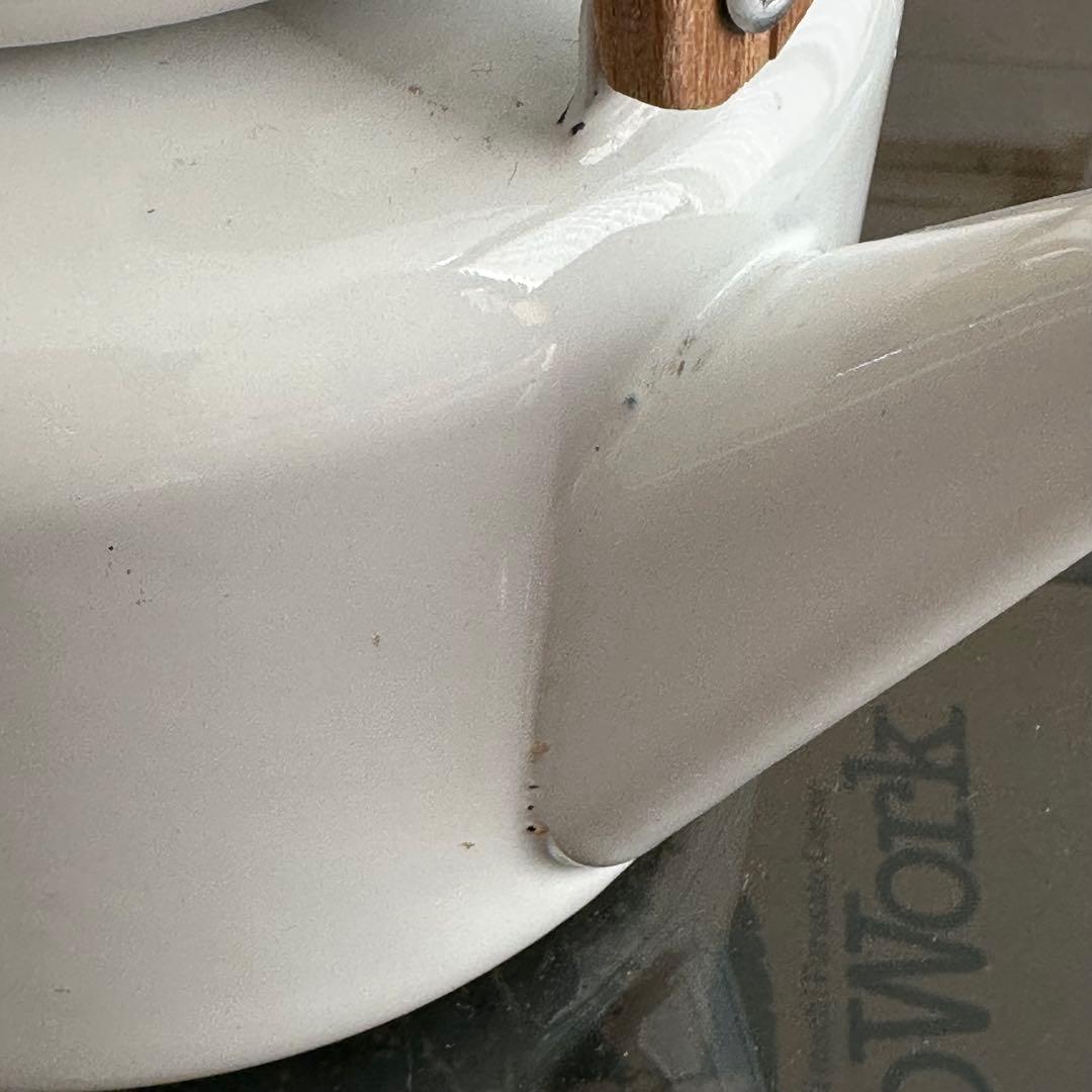 美品　finel フィネル　アラビア　ホワイト 木製ハンドル やかん　ケトル