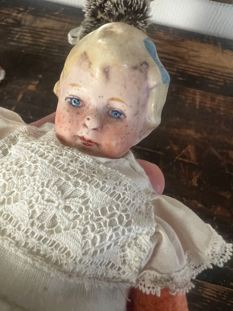 アンティーク動物コスチューム人形セット ドール　　 アンティーク　ビスクドール