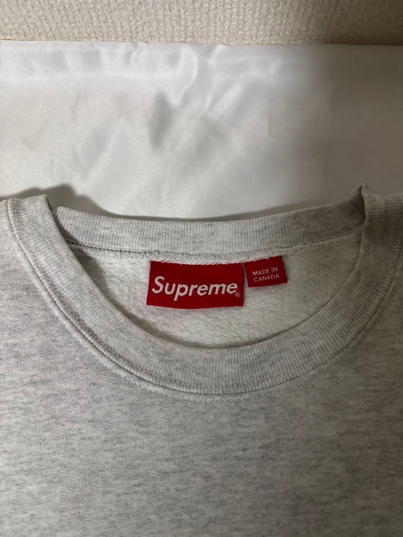 Supreme Small Box Crewneck アッシュグレー サイズL