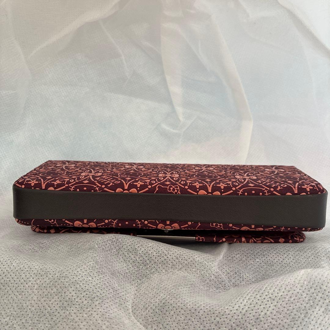 ま*り様 甲州印伝 印傳屋 ハローキティ 眼鏡ケース ピンク×黒 リボン未使用