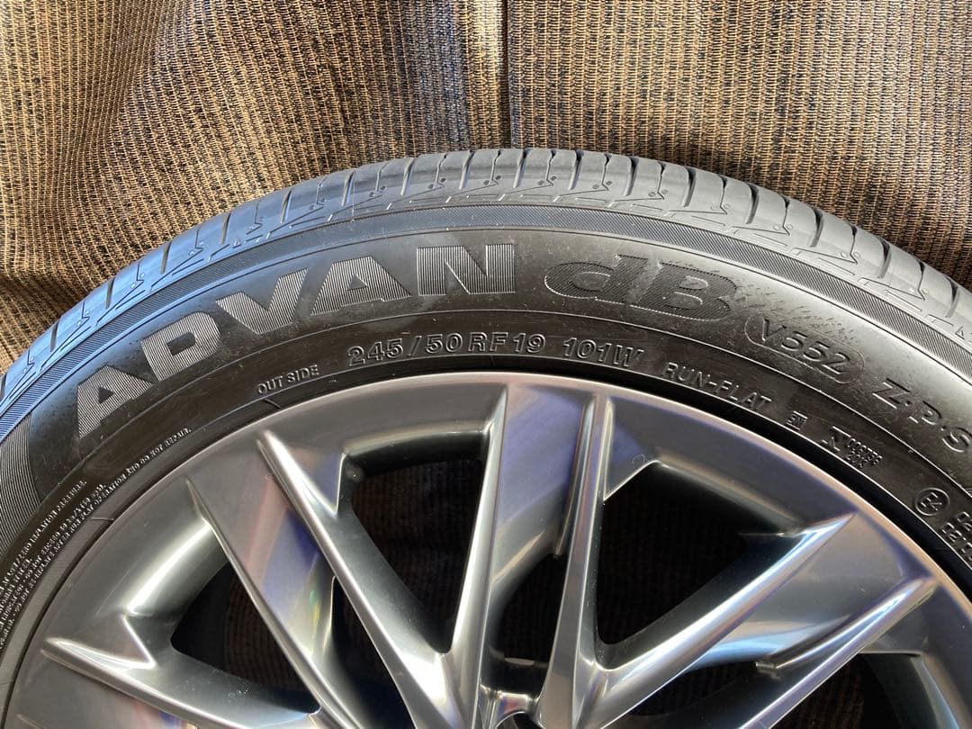 レクサスLS500h 純正245/50RF19夏タイヤアルミ4本セット