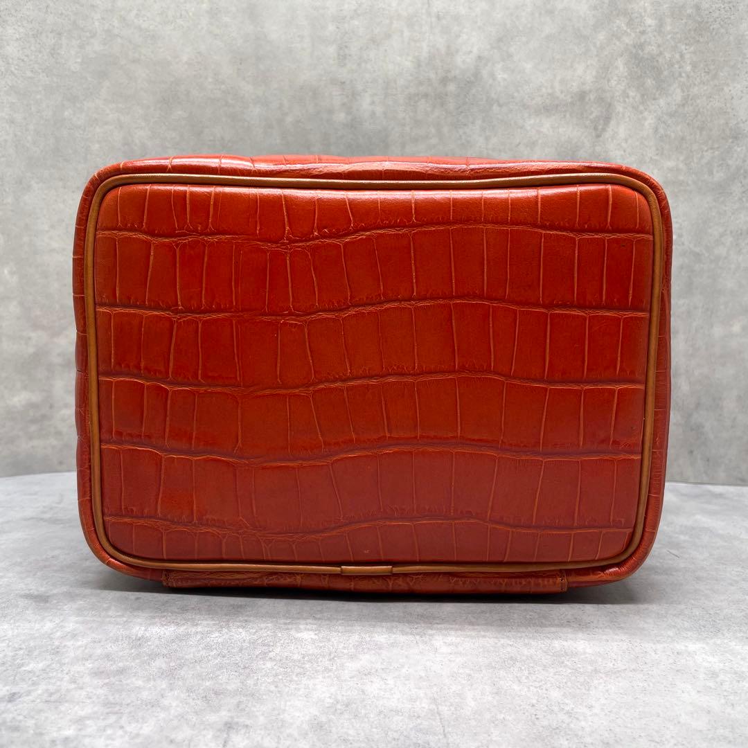 Felisi フェリージ 9436 クロコ型押し レザー バニティケース