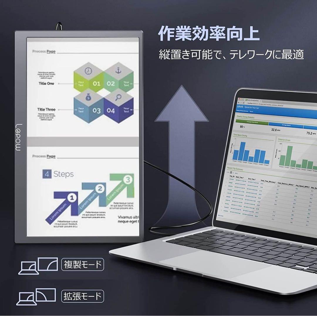 新品　モバイルモニター モバイルディスプレイ 15.6インチ Lepow C2
