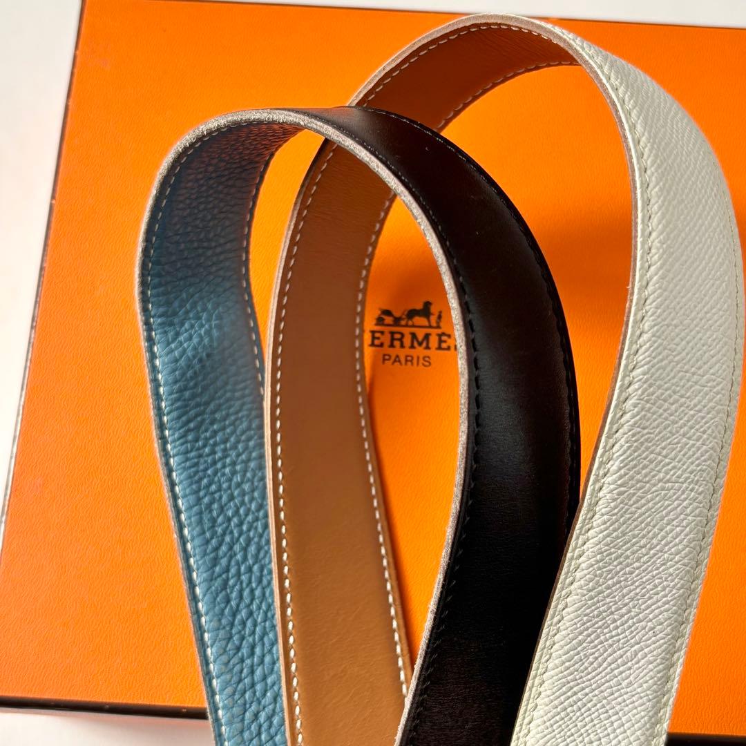 HERMES バックル トゥアレグ H リバーシブルベルト 2セット
