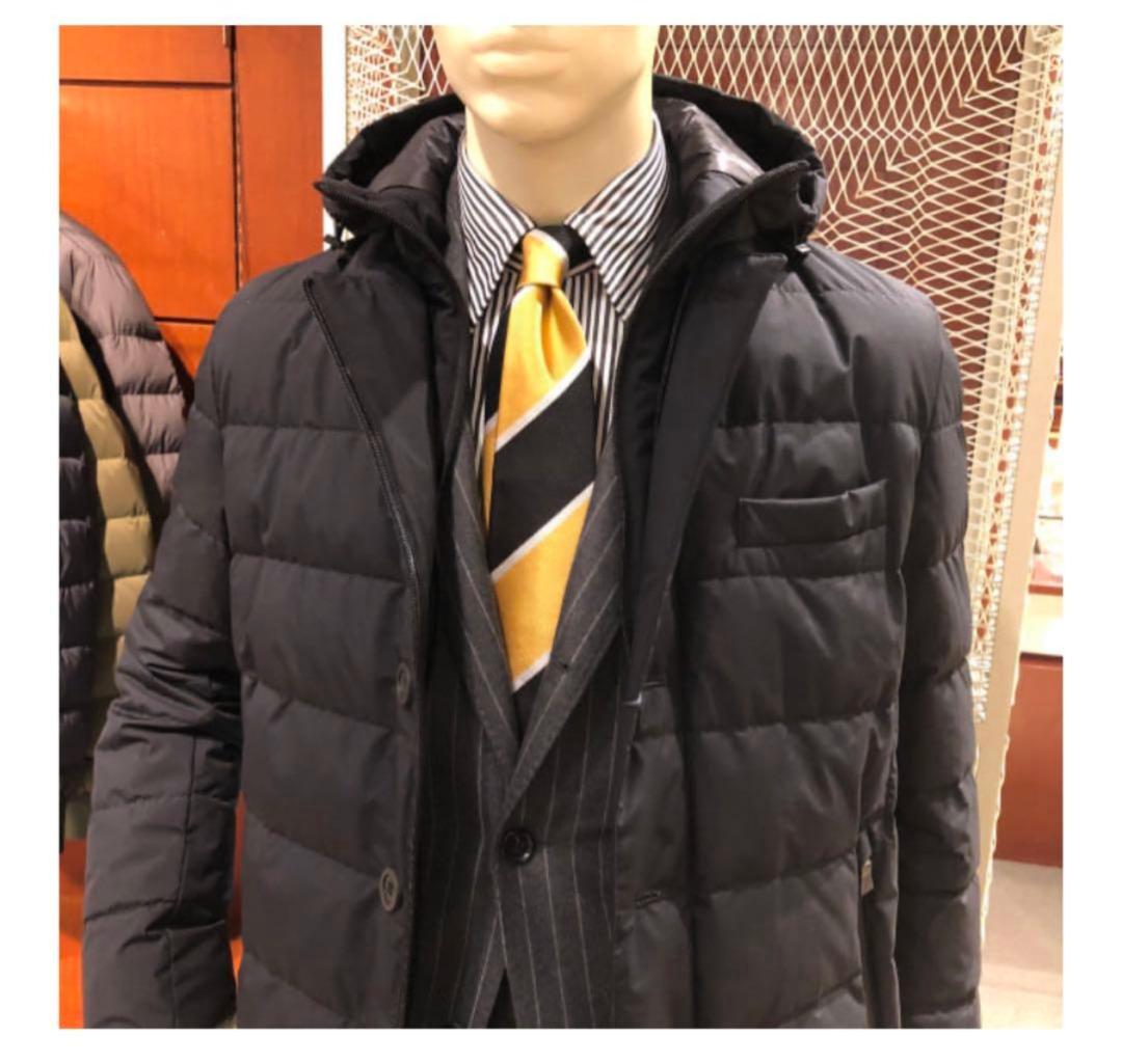 HERNO ヘルノ LAMINAR フーデッドダウンチェスターコート 48