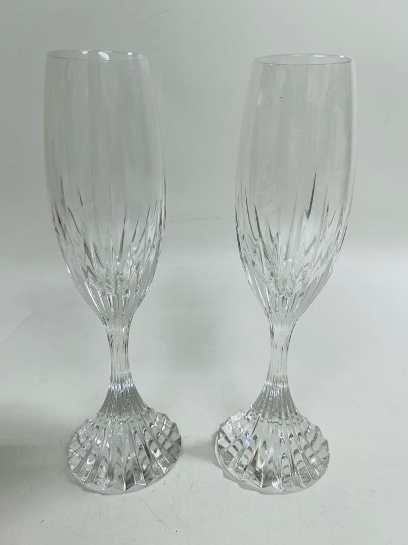 Baccarat バカラ　マッセナ　シャンパン　フルート　ペア　箱