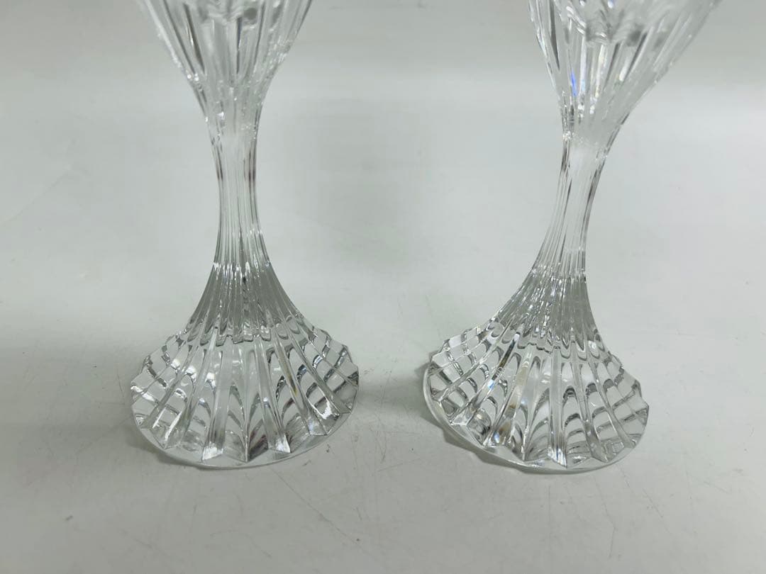 Baccarat バカラ　マッセナ　シャンパン　フルート　ペア　箱