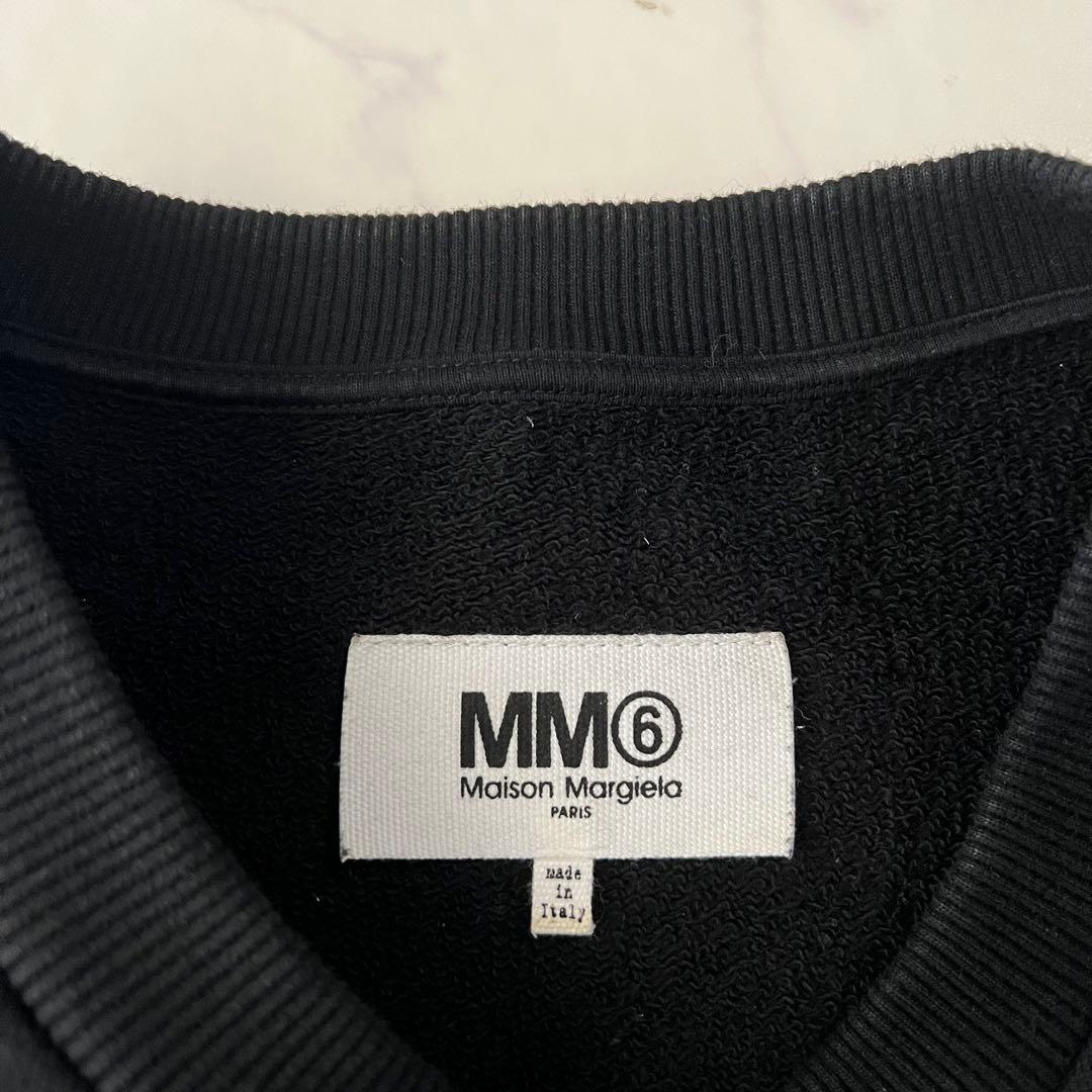 MM6 メゾンマルジェラ スウェット トレーナー ブラック 川口春奈さん着用