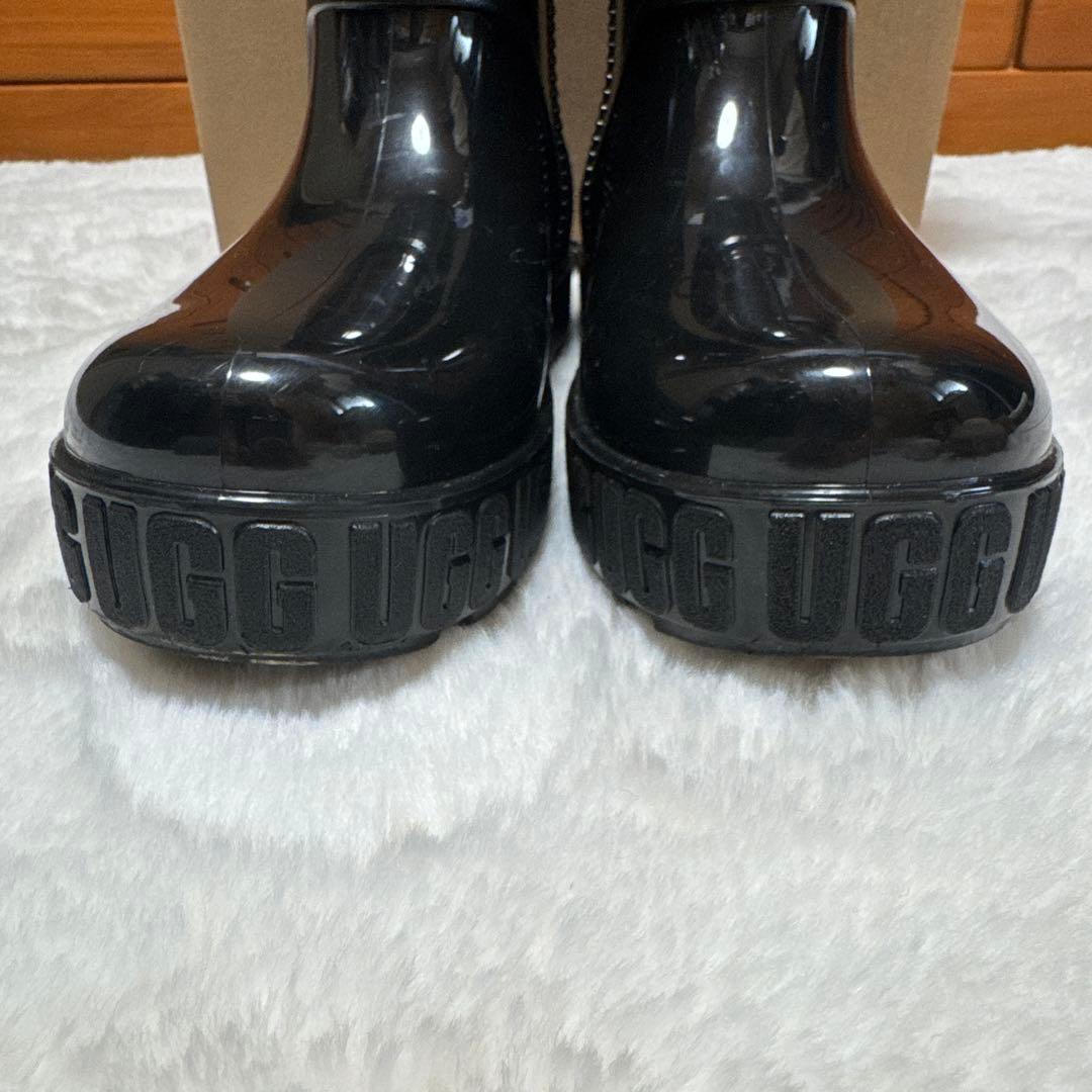 UGG アグ　ブーツ　レインブーツ　ブラック　25cm