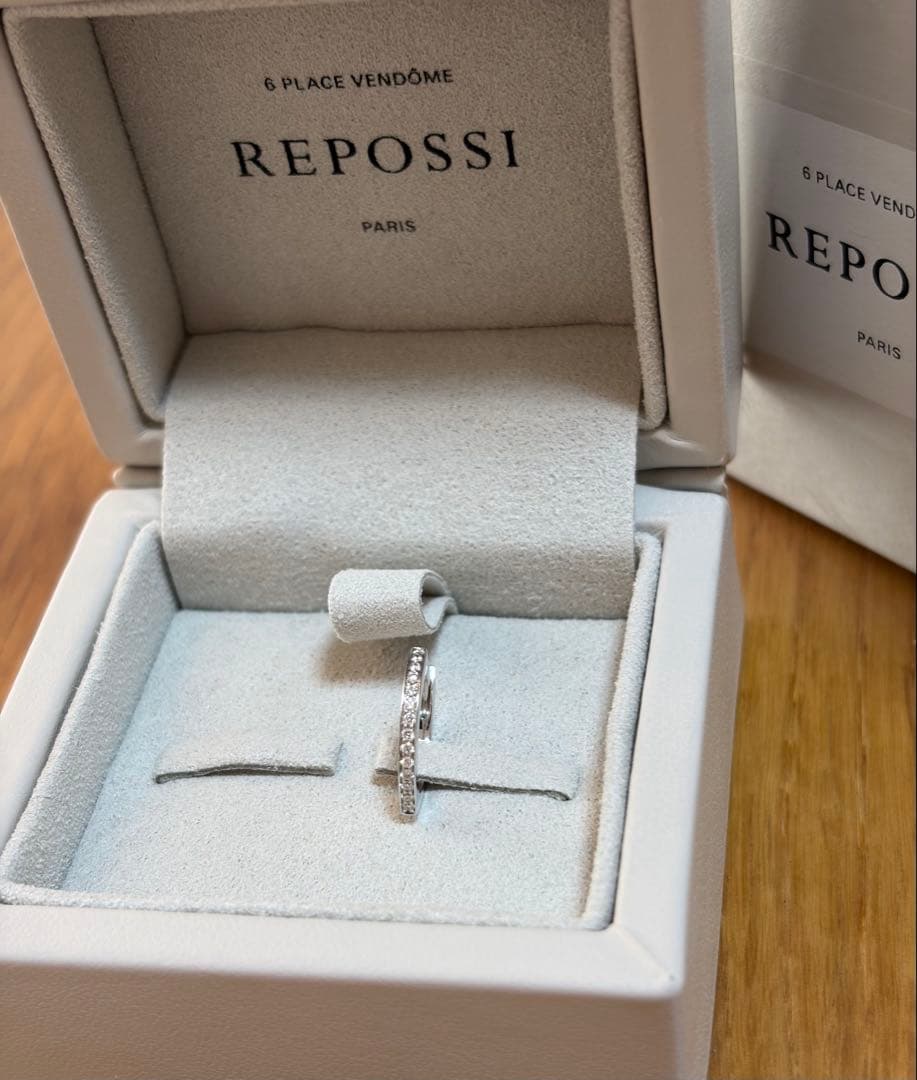 専用＊レポシ Antifer ホワイトゴールド パヴェダイヤモンドピアス