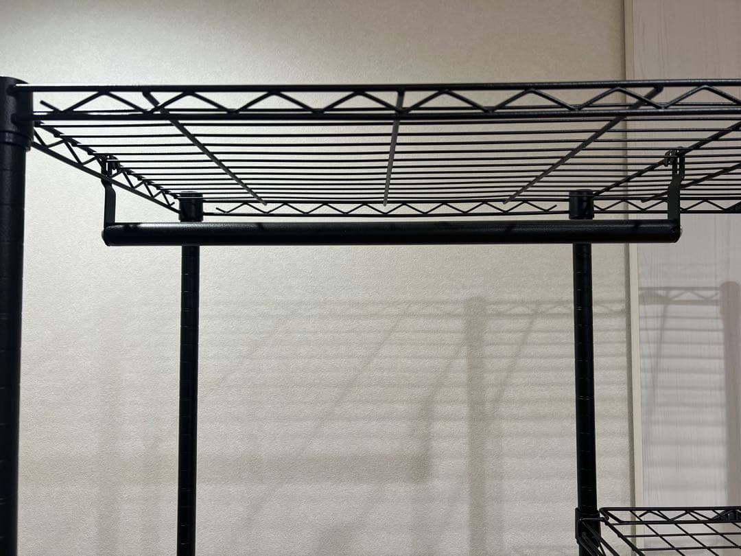 ルミナス　ノワール　スチールラック　ハンガーラック　収納　棚　頑丈　ドウシシャ