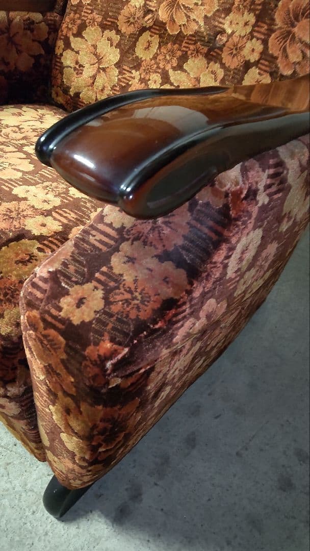 s*6様 カリモク金華山織風　1人掛けソファ②