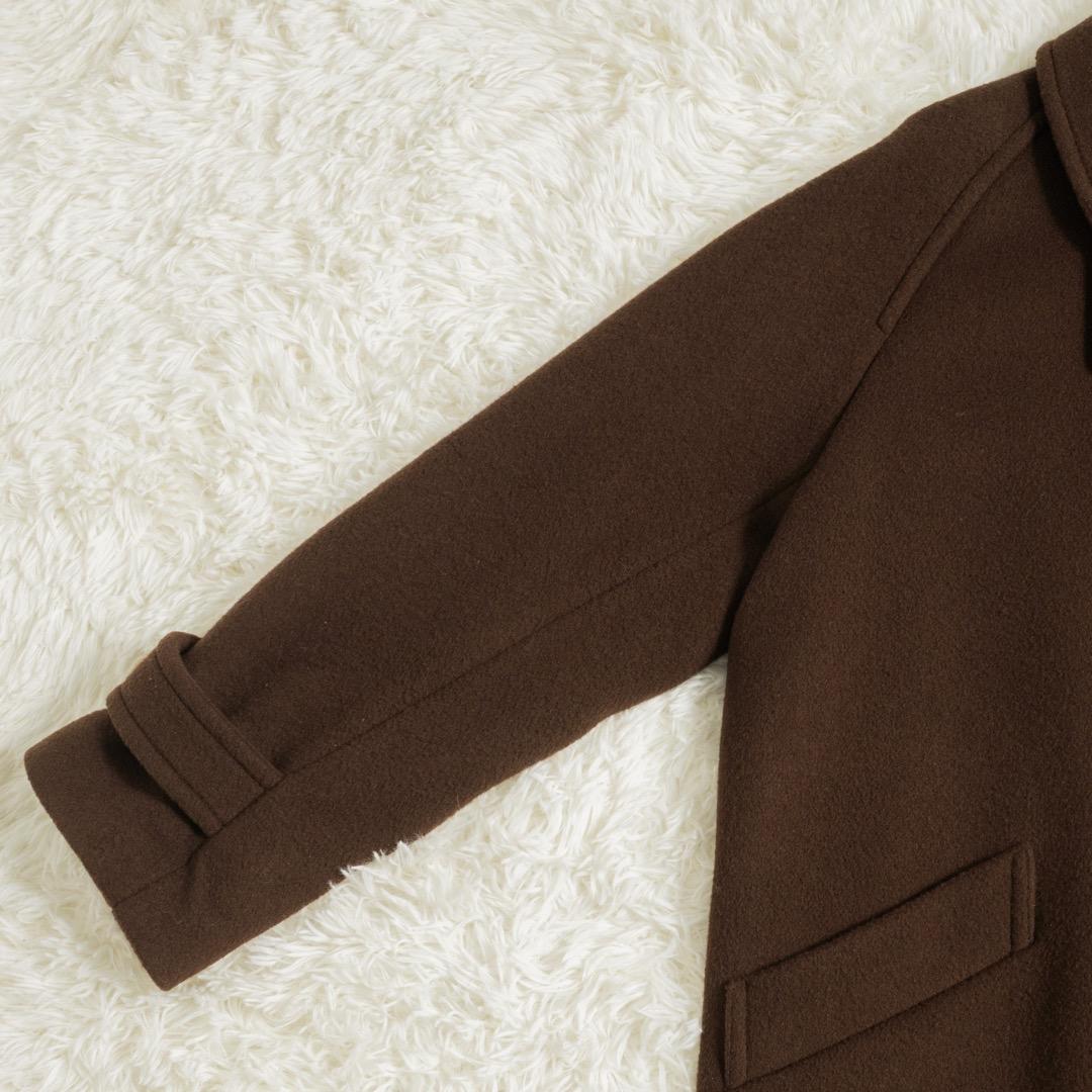 FRAMeWORK ラムウールMIXシャルムバルカラーコート 38 ブラウン