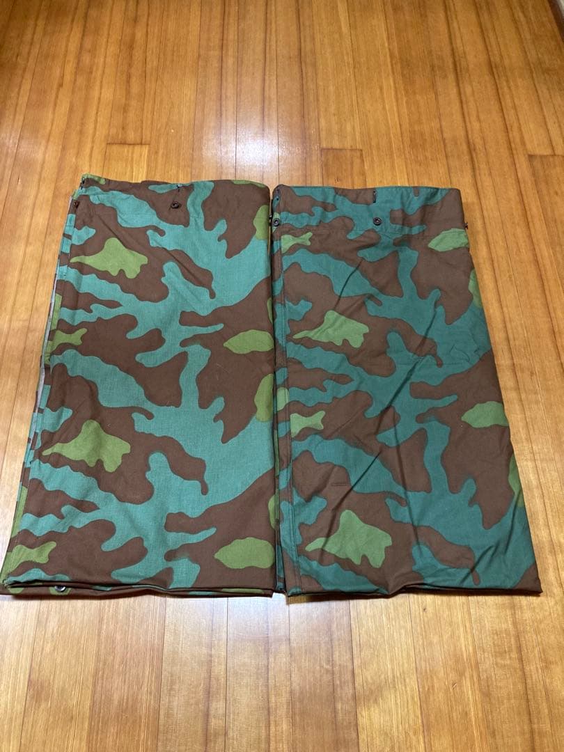 イタリア軍幕 サンマルコカモ 2枚 デッドストック 1回使用 極美品