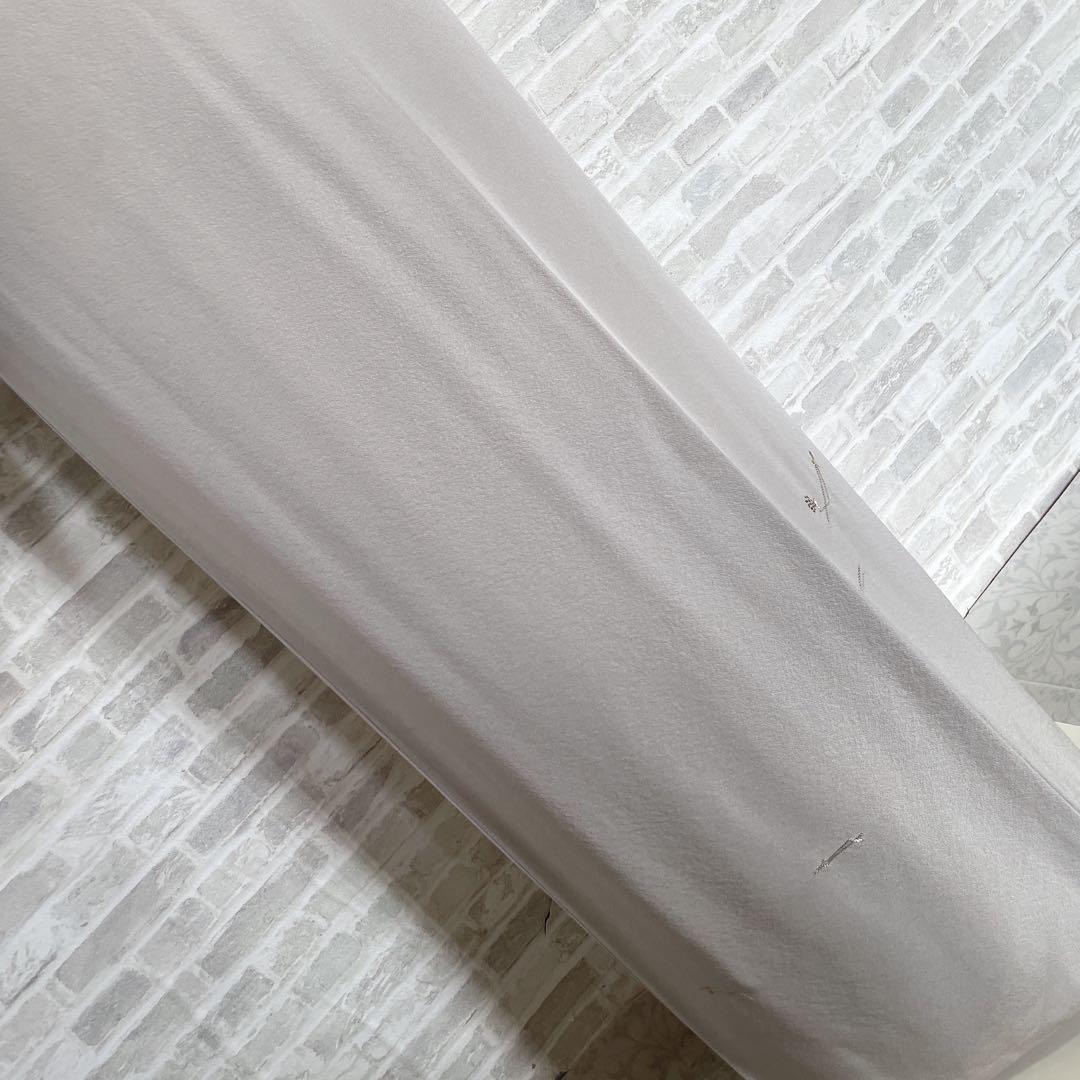 訪問着+長襦袢　フルセット　松葉散らし　手刺繍　着物　付け下げ　Q5