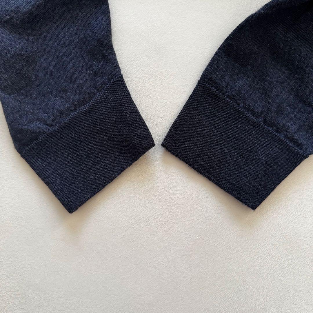 【美品✨】ジョンスメドレー タートルネック ニット ハイゲージ グレー 英国製