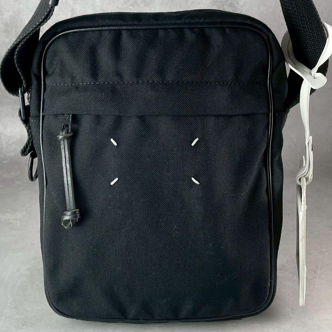 masa3284✨メゾンマルジェラ ショルダーバッグ 黒 4ステッチ 無地