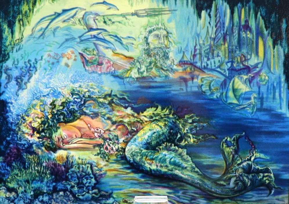 新品 ジョセフィン・ウォール アトランティスの夢 ヴィンテージ ステンドグラス