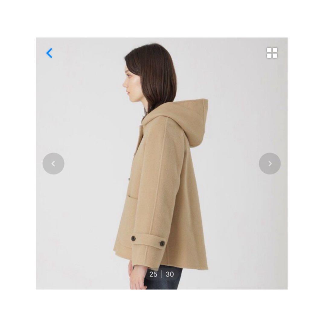 充希　ブルーレーベルクレストブリッジ　今季リバーシブルコート　ベージュ40