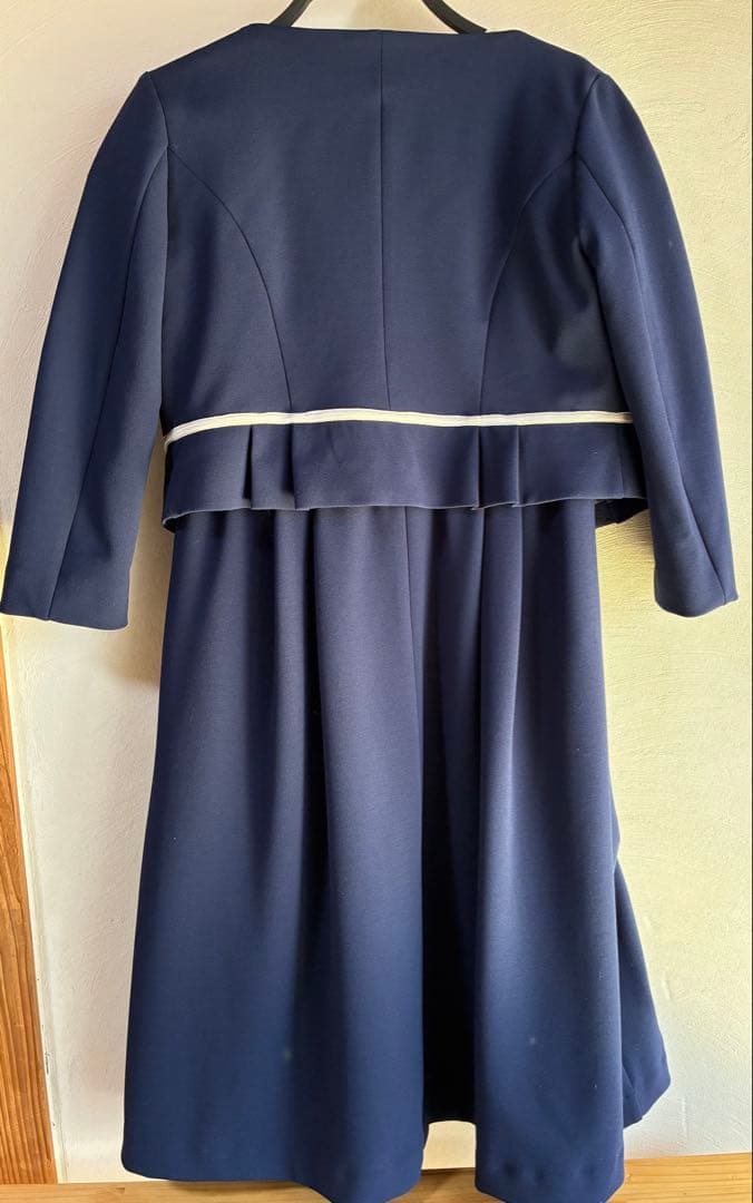 Milk tea マタニティ ワンピース ジャケットセット ネイビー　フォーマル