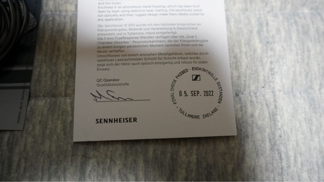 sennheiser ie600 最終値下げ