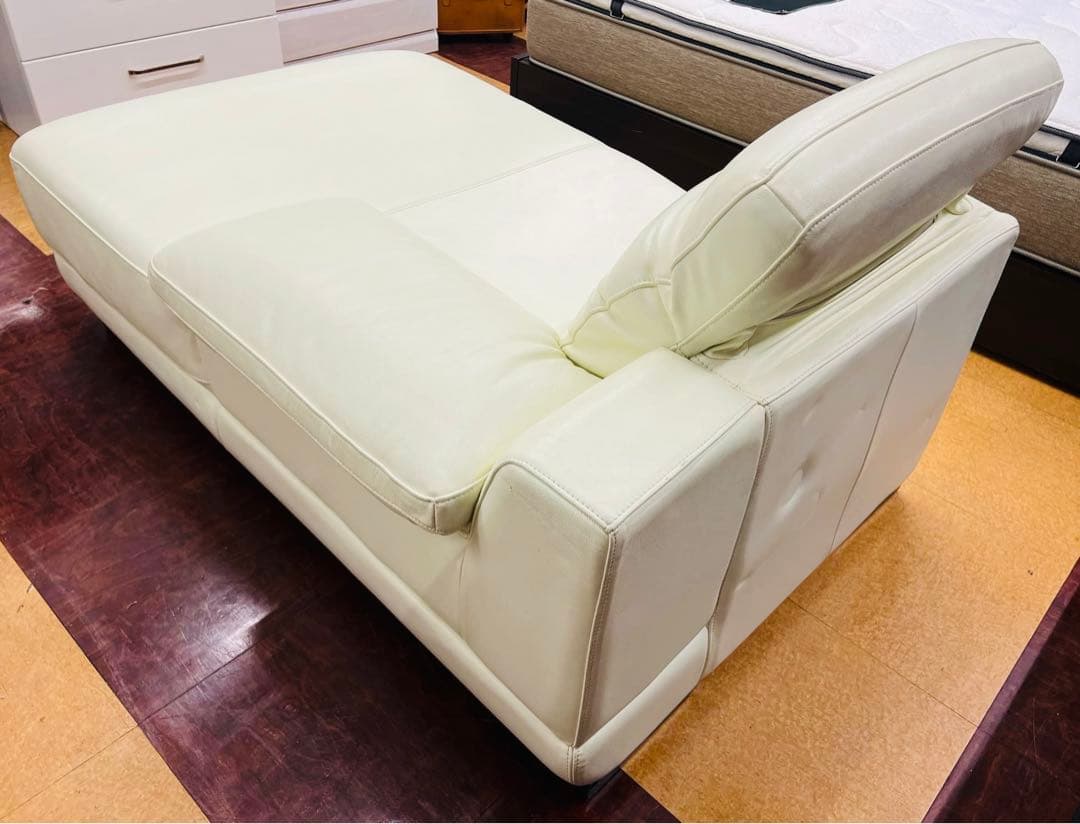 【地域限定無料配送】 IDC大塚家具CHAISE LONGUE総本革