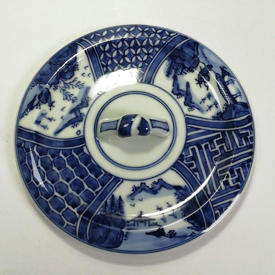 Ｓ５８５　皆具　『染付　台子皆具』『平安　秀峰造』　共箱　茶道具