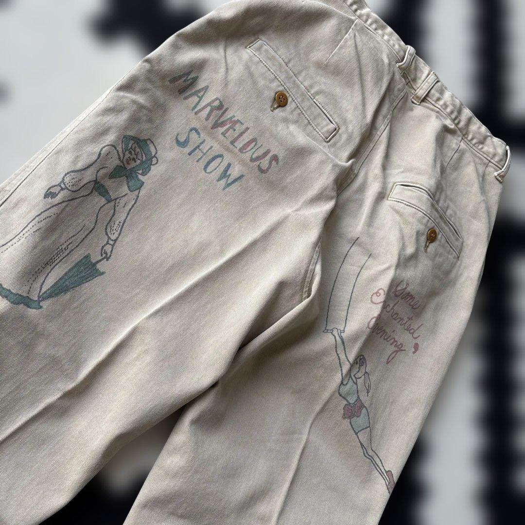 gotohollywood 01 サーカスパンツ　ベージュ