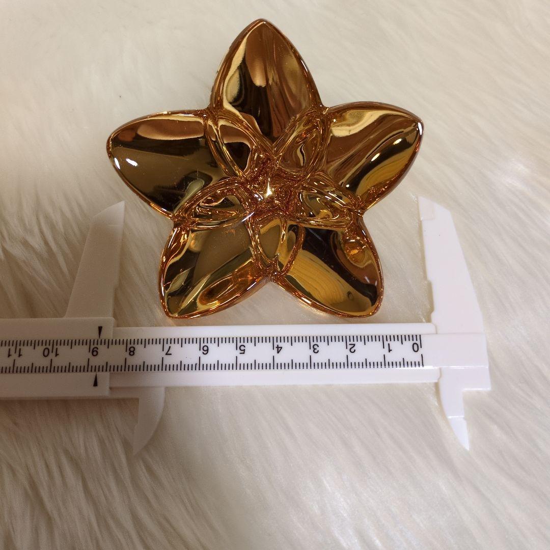 ⚜️Baccarat⚜️クリスタルフィギュア ブルーム ゴールド　花