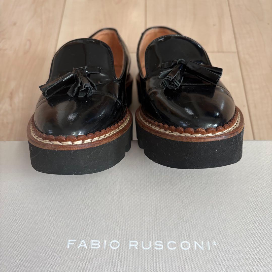FABIO RUSCONI タッセル ローファー
