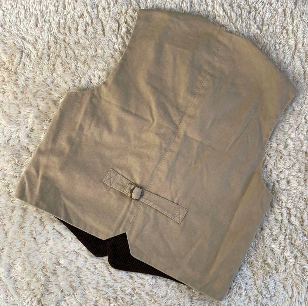 Nigel Cabourn ナイジェルケーボン ベスト ストライプ ブラウン