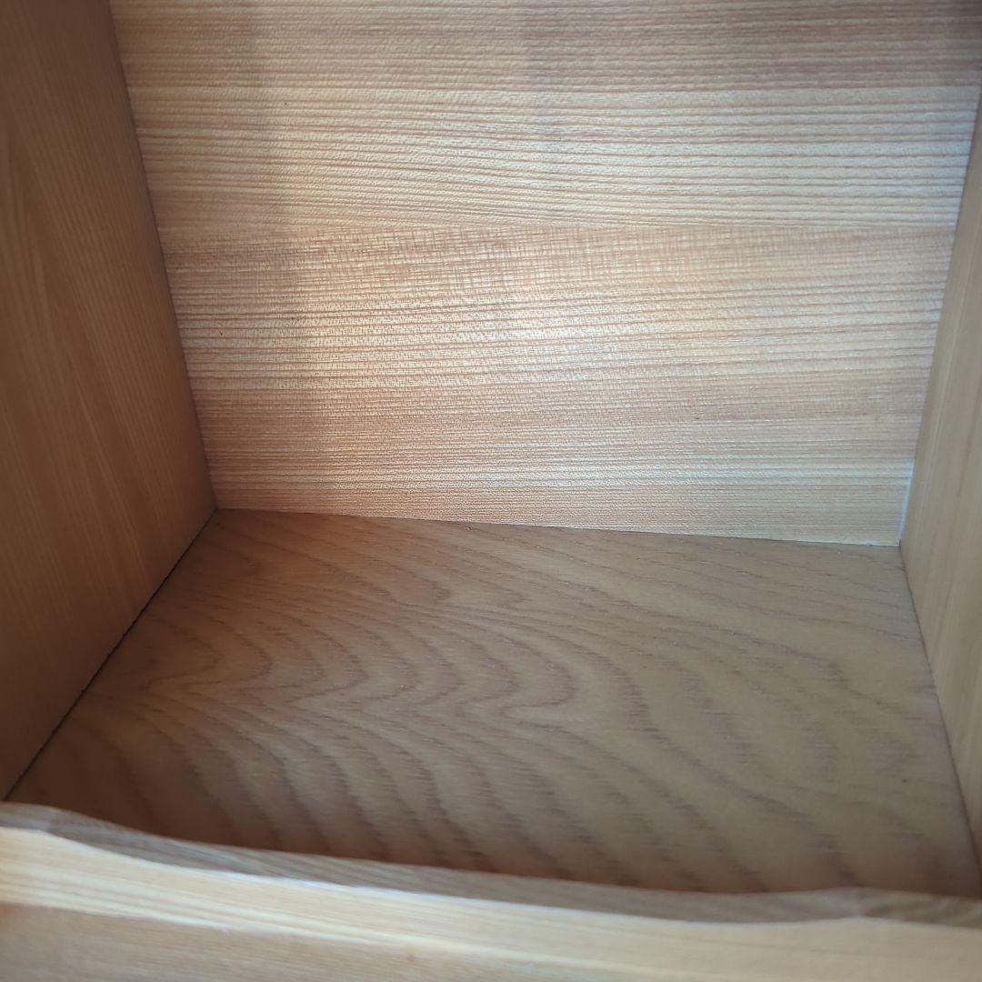 木製蛇腹コスメボックス　木箱収納　メイクボックス　化粧箱　小物入れナチュラル