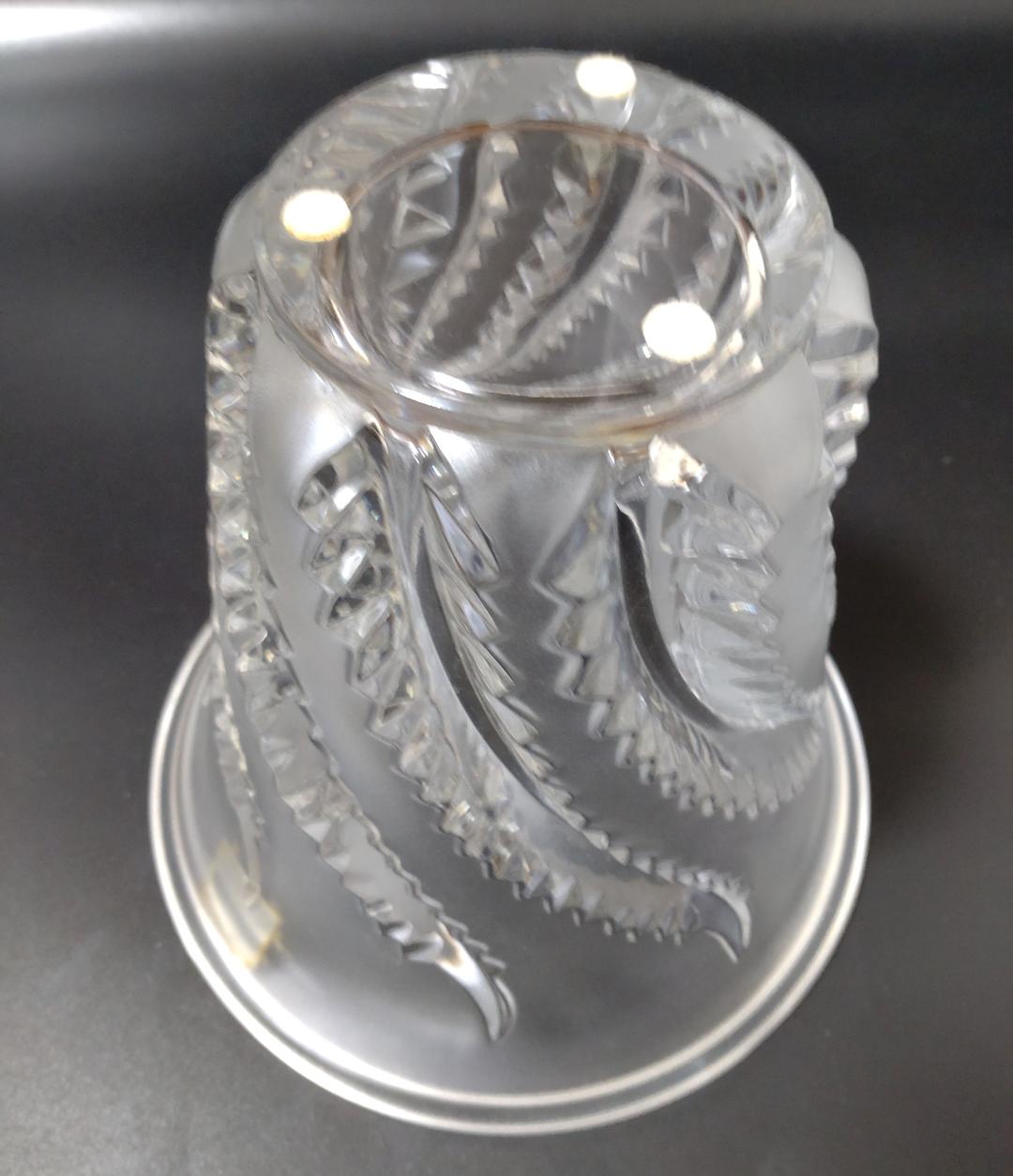 ルネラリック　LALIQUE ロベリア　Lobelia 植物シダ　VASE