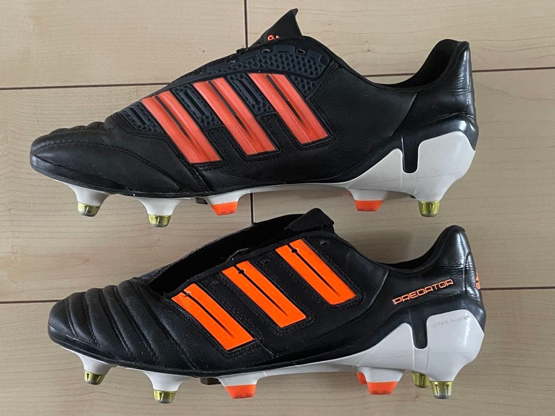 アディダスサッカースパイクプレデターアディパワーTRX SG オレンジ色黒